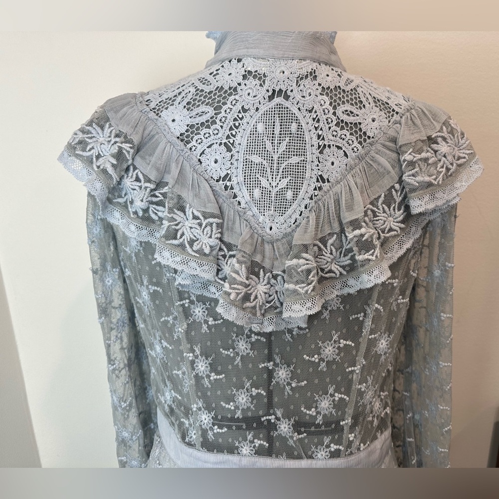 LOVESHACKFANCY
Trisha Lace Mini-Dress - Picture 5 of 15